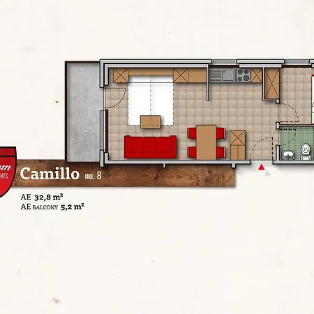 公寓 Camillo Appartments - The Dom Collection 3 Stars 萨斯费